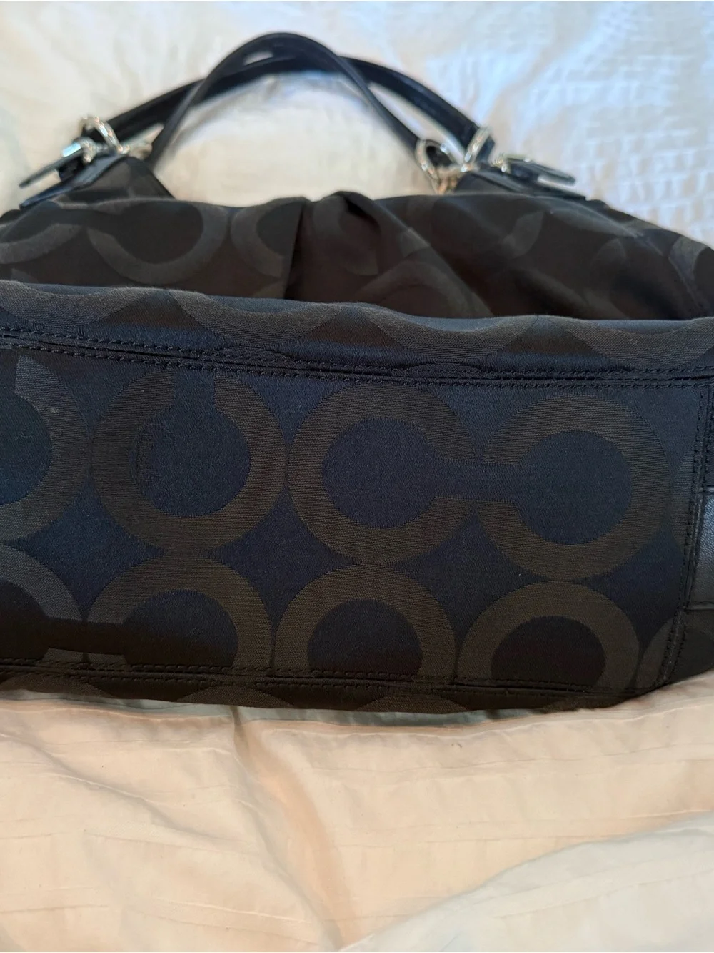 Vintage Coach Mia Opt Art Sateen Maggie Shoulder Bag